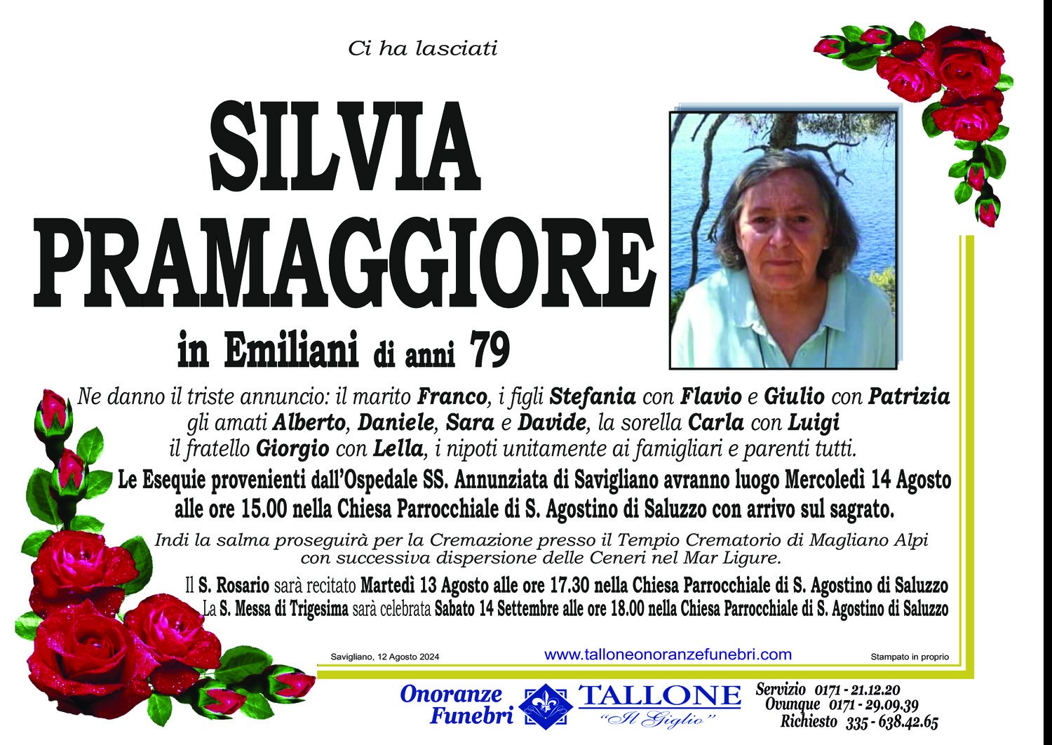 Silvia Pramaggiore<small class='fs-20'><br/>In Emiliani</small>